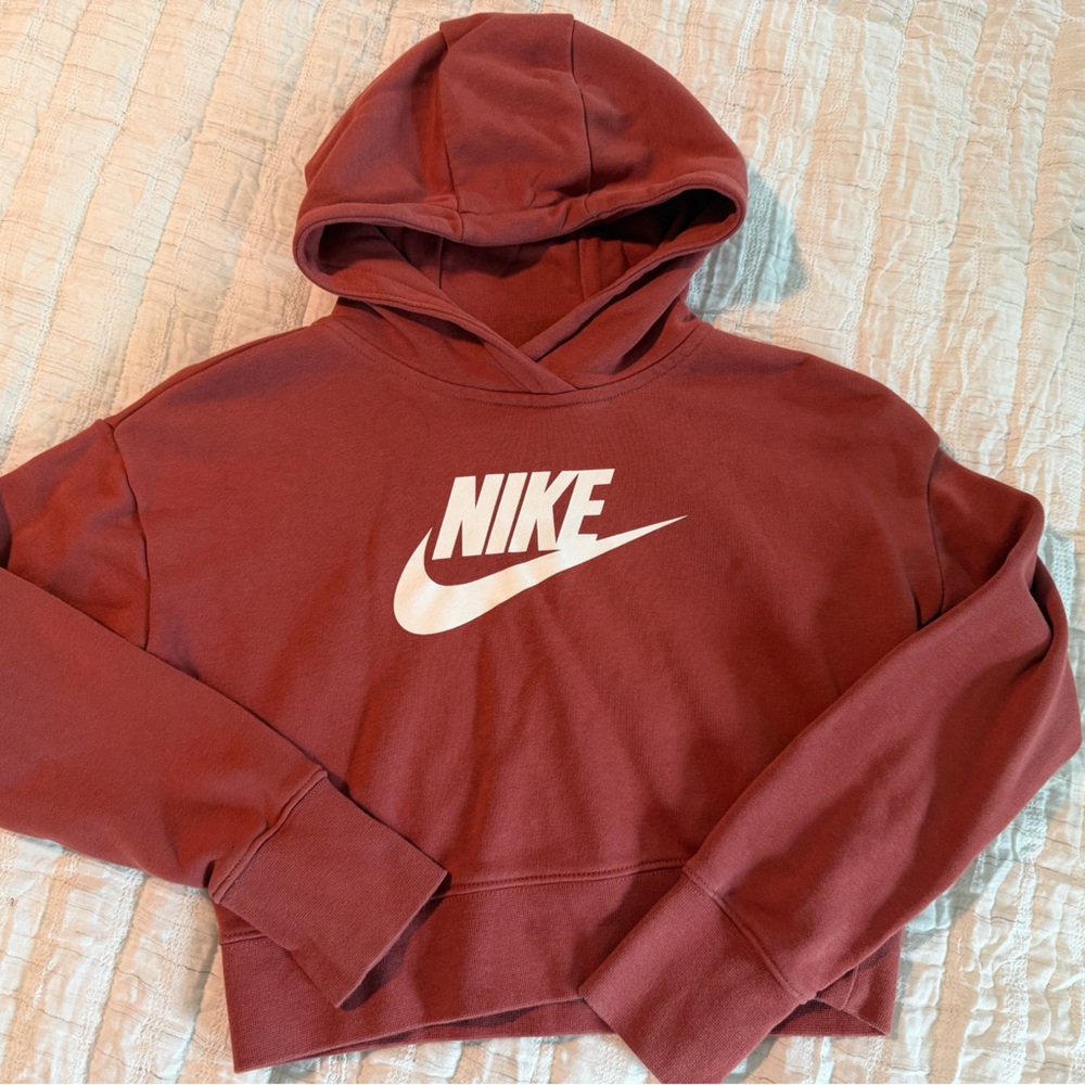 Nike Rust Logo Hoodie Sweater